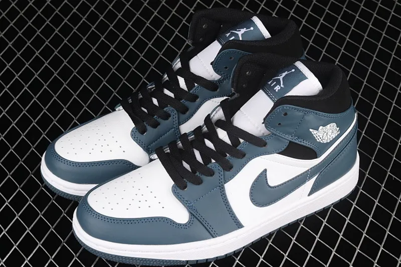 All categories Air Jordan Jordan series basketball shoes Air Jordan 1 Mid Air Jordan 1 Mid "Dark Teal" AJ1 Qiao 1 Qinglan Zhongbang basketball shoes 554724-411